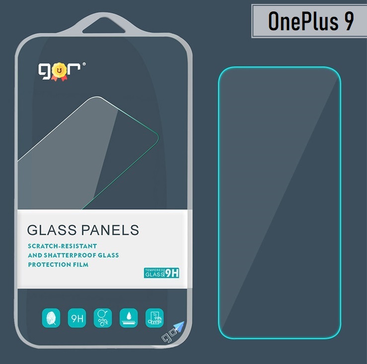 Kính cường lực gor oneplus 10t, oneplus 8t/ 7t, oneplus ace, oneplus 9/ 9r/ 9rt trong suốt, không viền đen 9h/ vát 2.5d - hãng gor