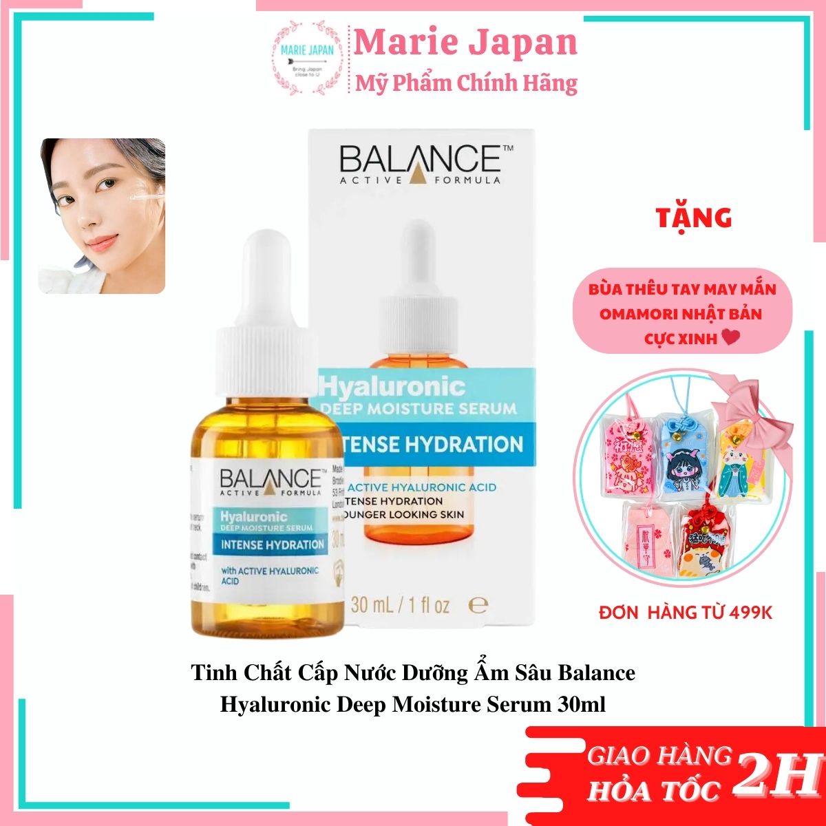 Tinh Chất Cấp Nước Phục Hồi Da Balance Hyaluronic Deep Moisture Serum 30ml