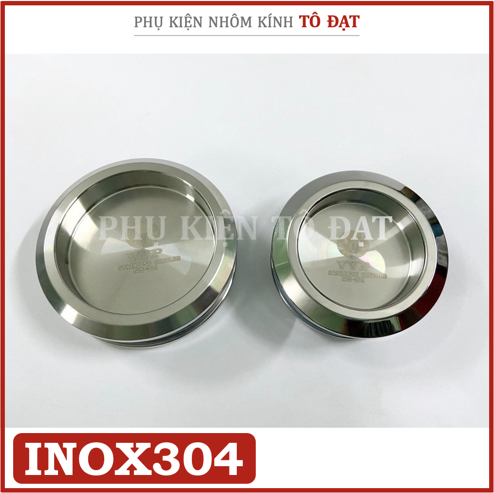 Tay nắm âm cửa kính cường lực (inox 304)