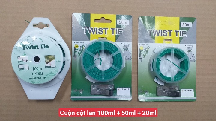 Cuộn dây cột lan 20m, 50m, 100m twist tie