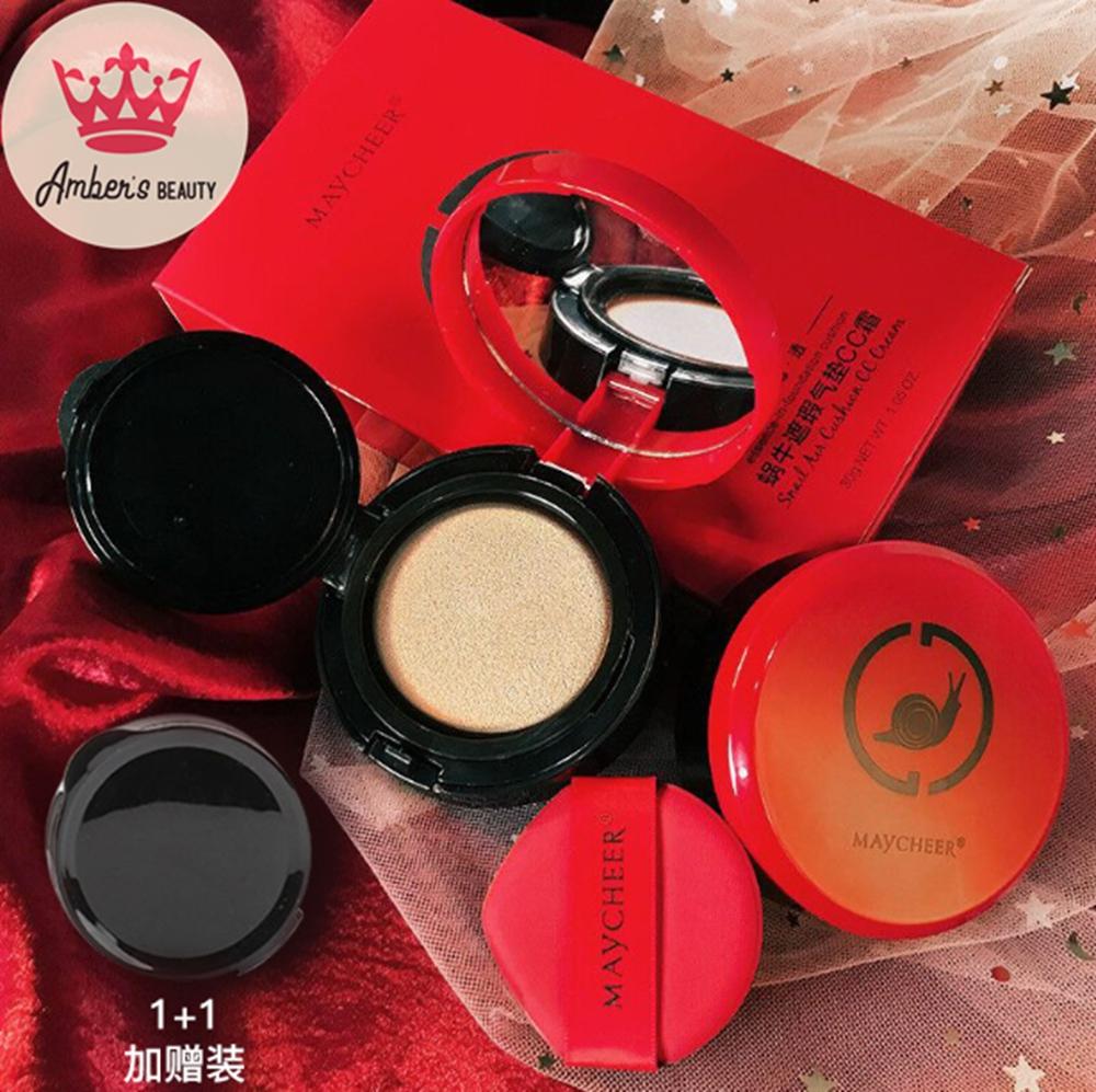 Set Phấn nước CC Cushion Maycheer Tinh Chất Ốc Sên LK6K6