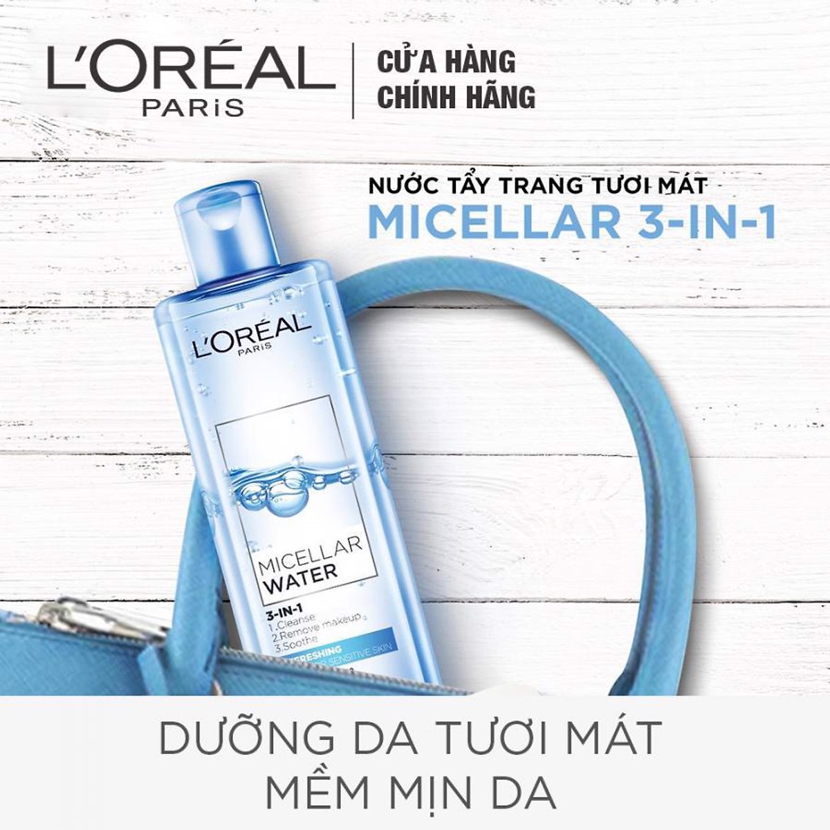 [HCM]Nước Tẩy Trang Tươi Mát LOreal Paris Micellar Water