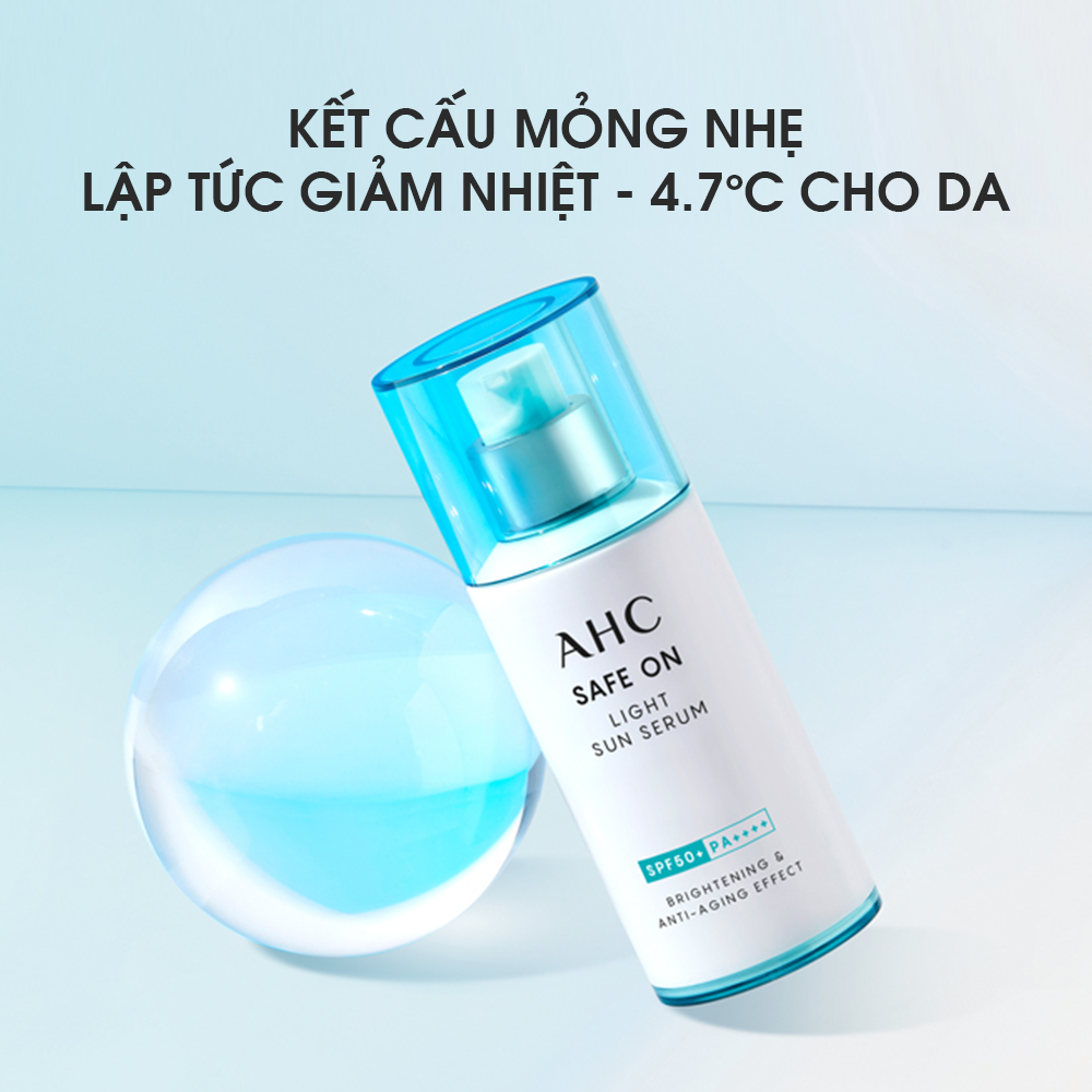Tinh Chất Chống Nắng Cấp Ẩm - AHC Safe On Light Sun Serum 40ml