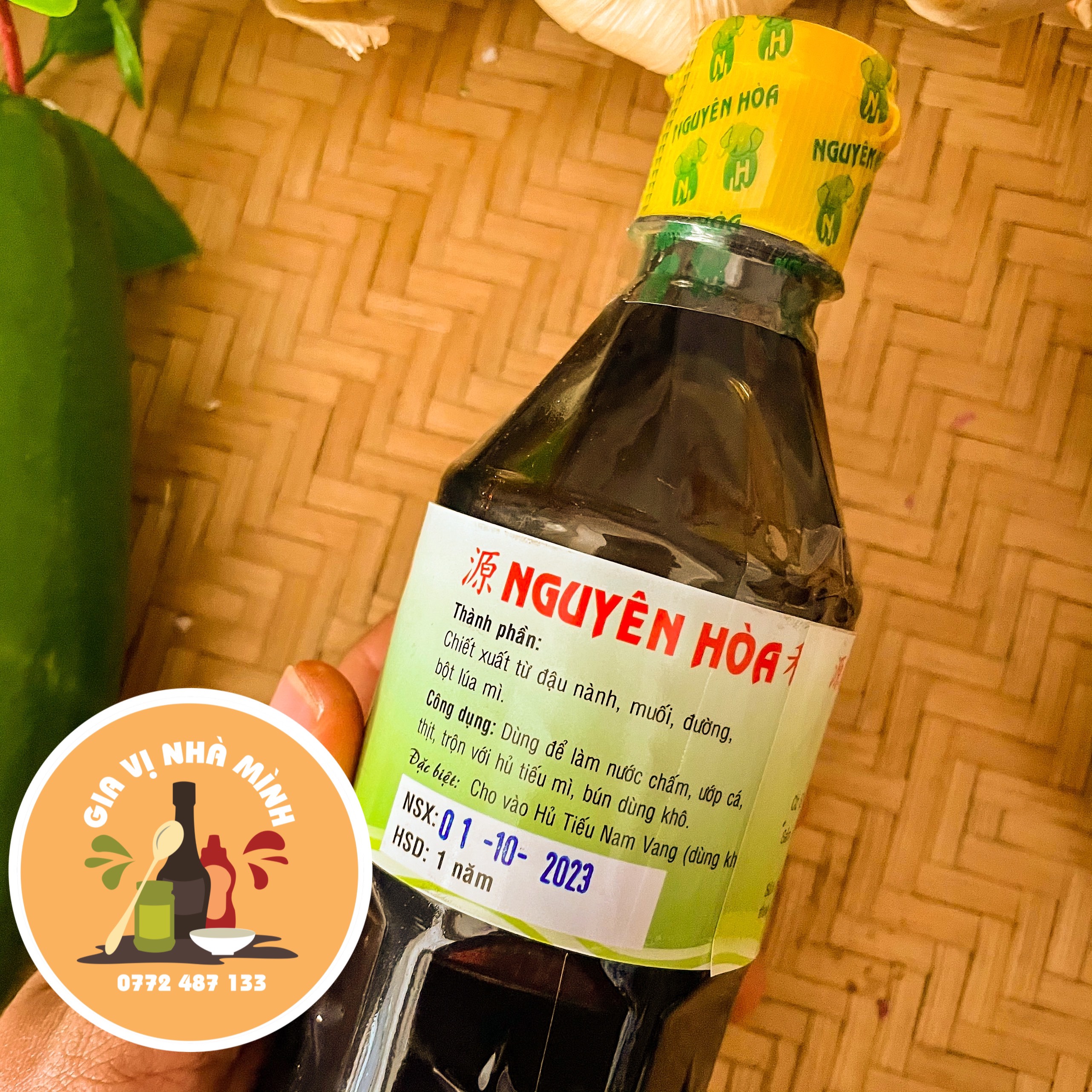 HẮC XÌ DẦU NGUYÊN HÒA - CHAI 500ML