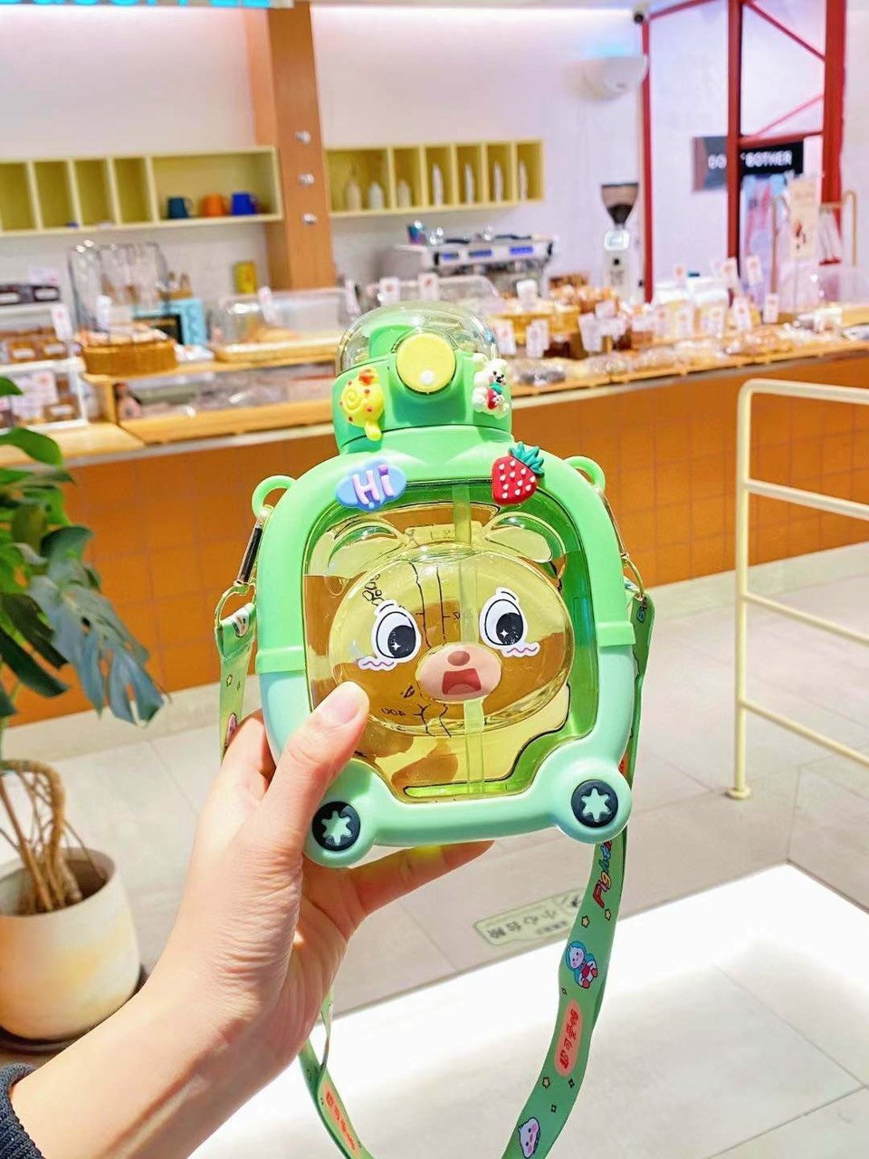 Bình Nước Hình Gấu 1000ml Cute Bear Cup Siêu Xinh