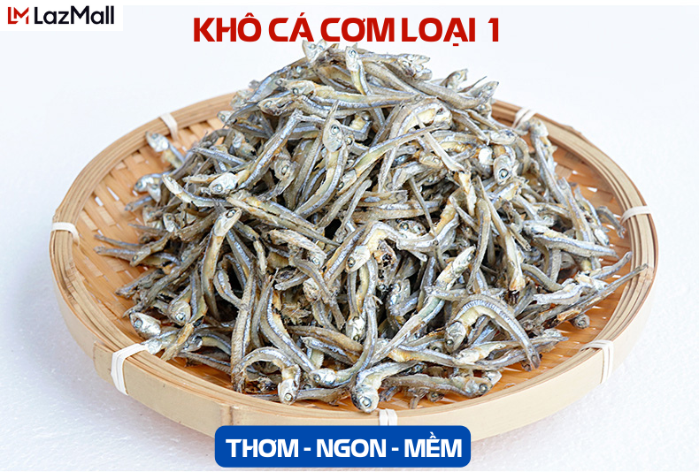 Cá khô kho, Cá cơm ngần khô - Cá cơm khô loại béo Miền Tây, mình dày