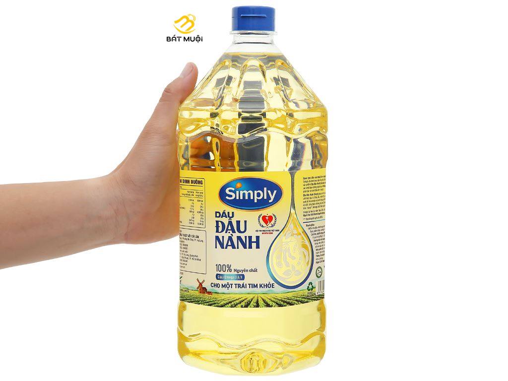 Dầu đậu nành Simply chai 2 lít - combo 2 chai - BAT MUOI