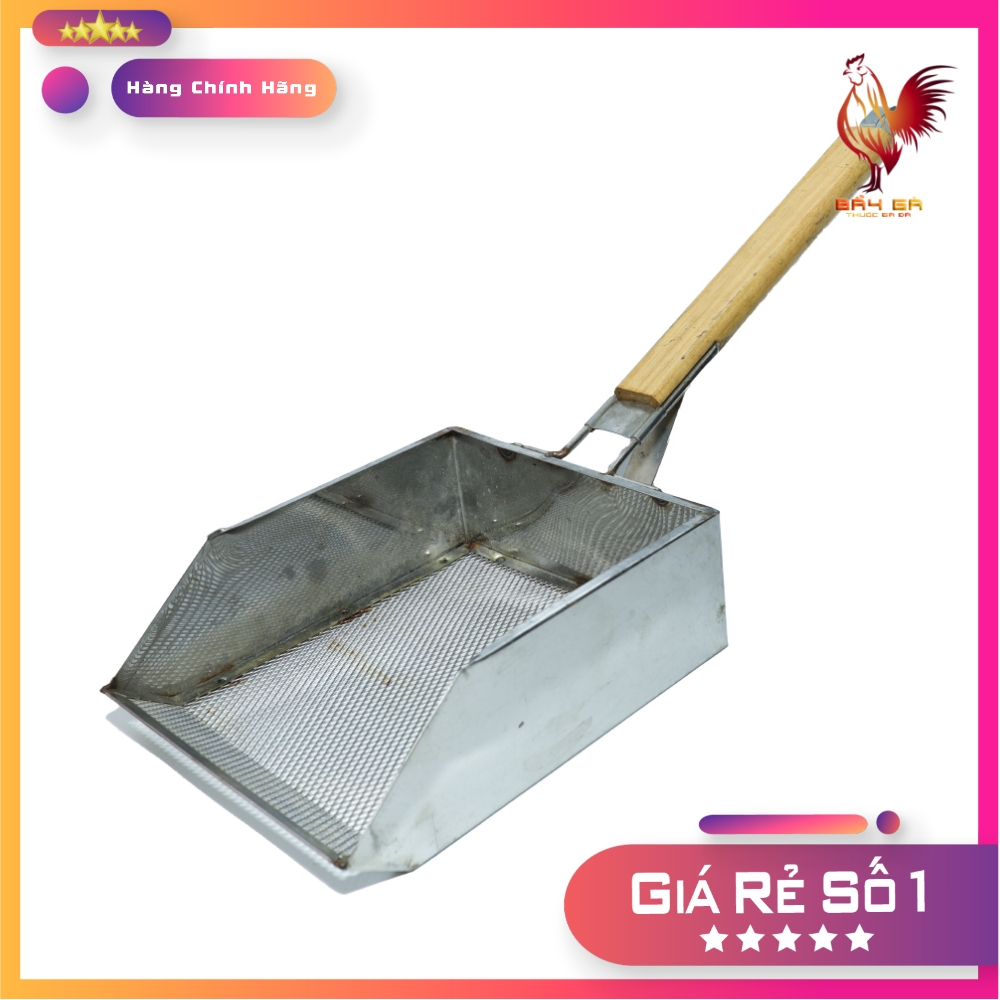 SÀN PHÂN cán gỗ cho gà đá kích thước 20 x 25 cm