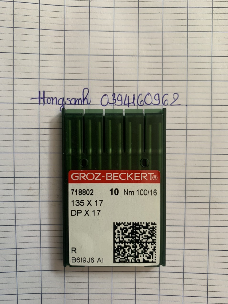 Kim máy bọ lập trình dpx17 của đức groz-beckert 1 vĩ 10 cây