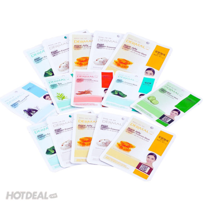 [Mua 10 tặng 2] Mặt nạ dưỡng da tinh chất trắng da Dermal hàn quốc