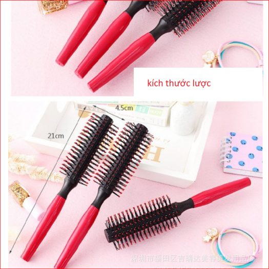 Lược tròn chải tóc uốn phồng siêu đẹp