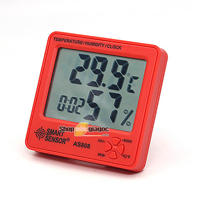 Đồng Hồ Đo Nhiệt Độ Độ Ẩm Smart Sensor AS808