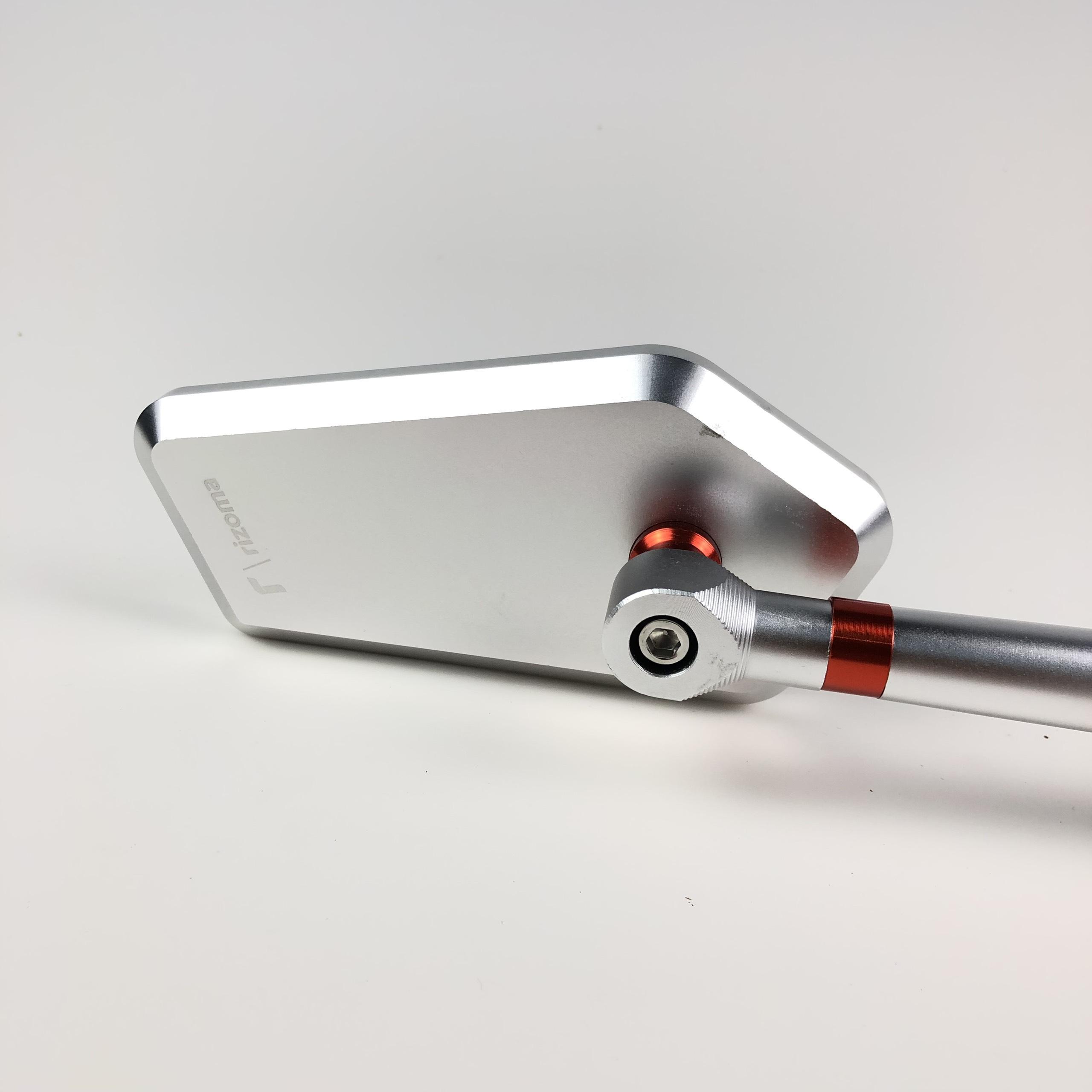 [HCM]Gương xe máy kiếng chiếu hậu RIZ0MA nhập khẩu cao cấp dùng cho xe SH Vario Exciter...và các loại xe khác bên trái màu bạc Motorsaigon