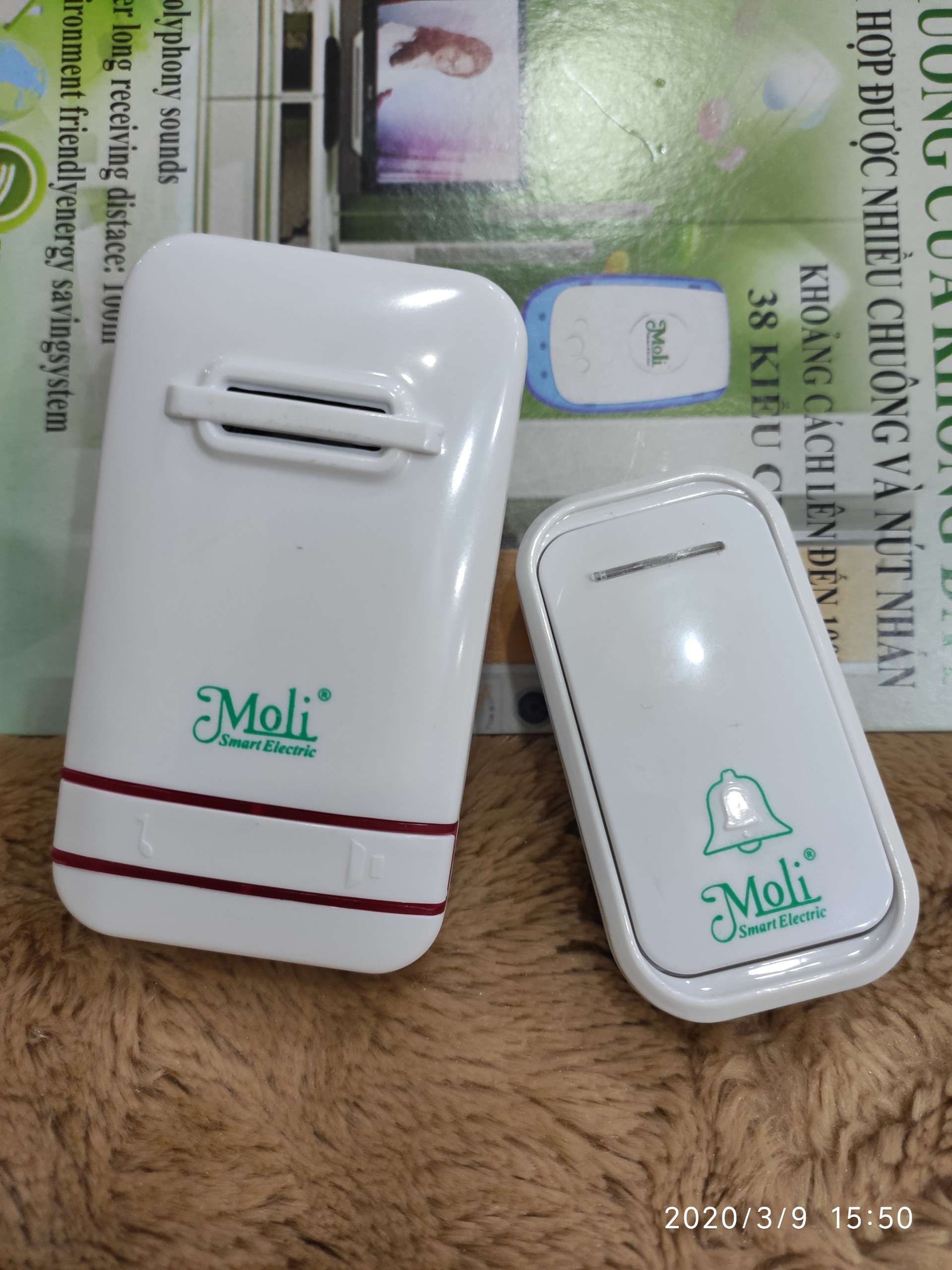 [HCM] BỘ CHUÔNG CỬA CAO CẤP KHÔNG DÂY MOLI
