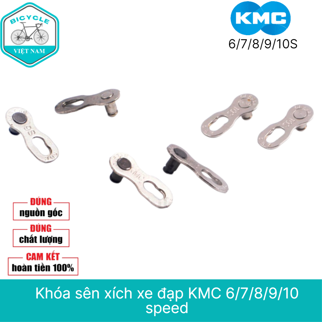 Khóa Sên Xích Xe Đạp KMC 6/7/8/9/10 Speed – Liên Kết Chắc Chắn, Bền Bỉ