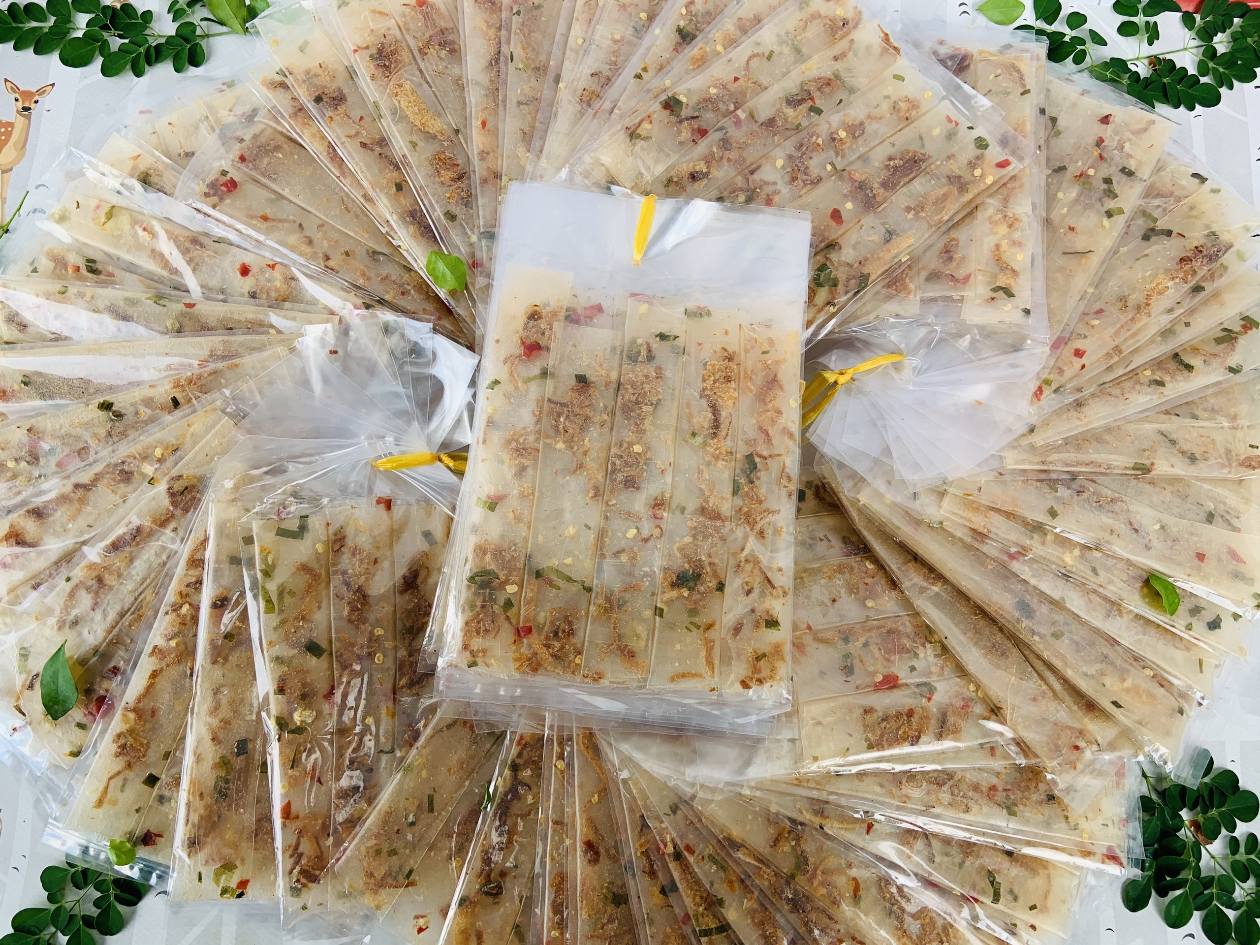 [Xâu 10 Bịch] Bánh Tráng Dẻo Hành Bánh Tráng Tây Ninh