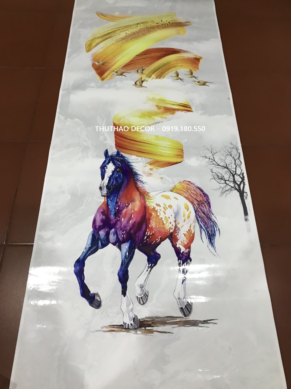 [HCM] Miếng dán tủ lạnh 80x180 cm - THUTHAODECOR