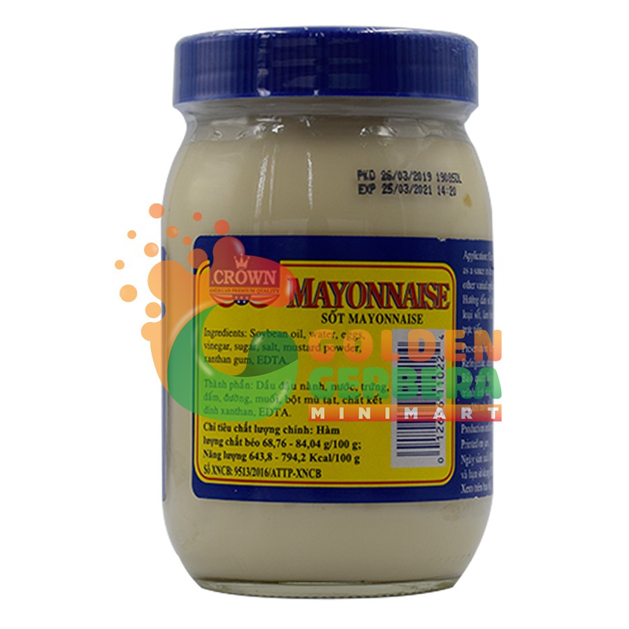 Sốt Mayonnaise Crown Mỹ 473ml Giá Tốt