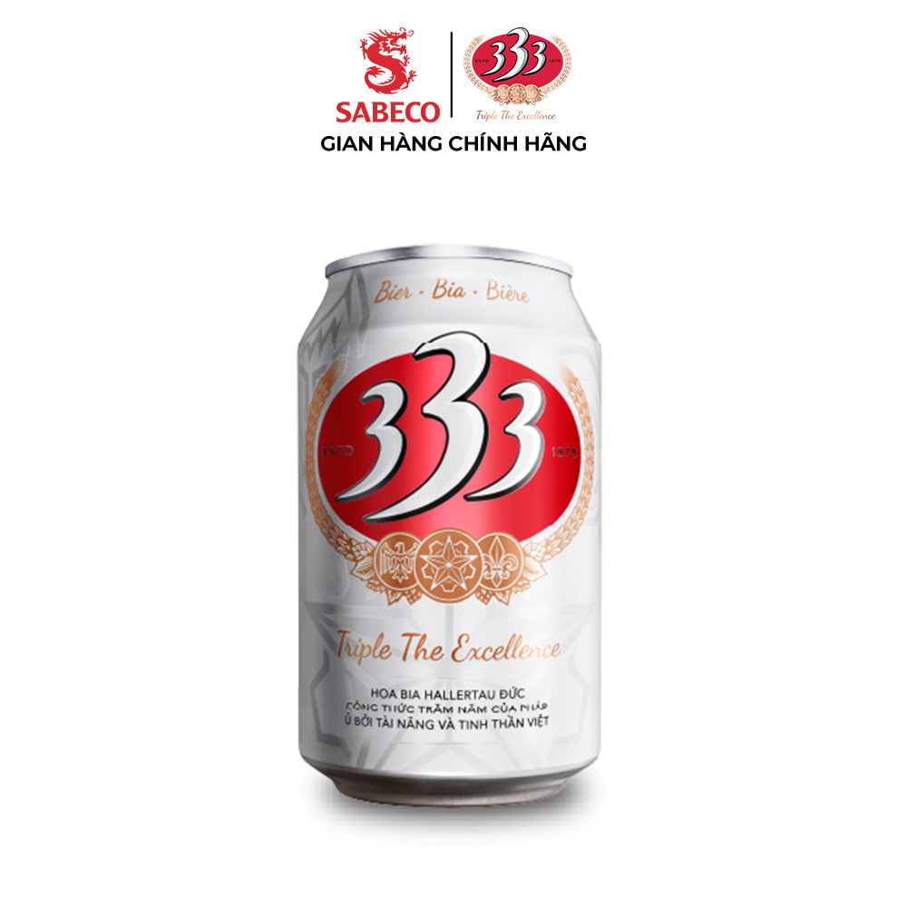 Combo 5 Thùng Bia 333 330ml/Lon