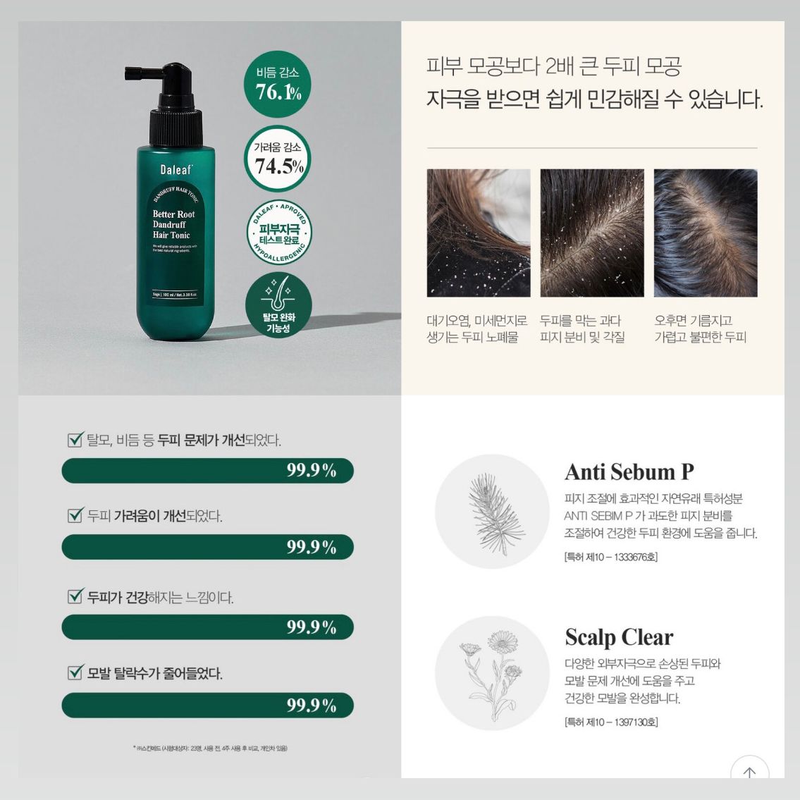 [TẶNG KÈM QUÀ] Dầu gội & Xịt dưỡng giảm rụng tóc DALEAF Better Root Line