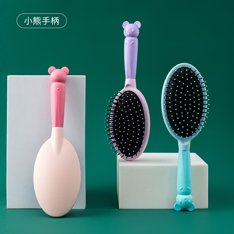 Lược Chải Tóc Gai Hình Oval Gỡ Rối, Massage Chân Thú