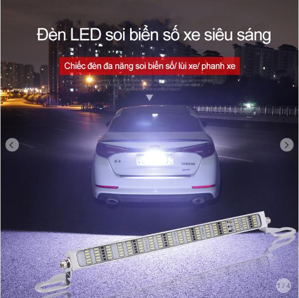 smart1688  Đèn LED hỗ trợ lùi xe siêu sáng 90LED chíp (Lùi xe màu trắng, phanh xe màu đỏ)