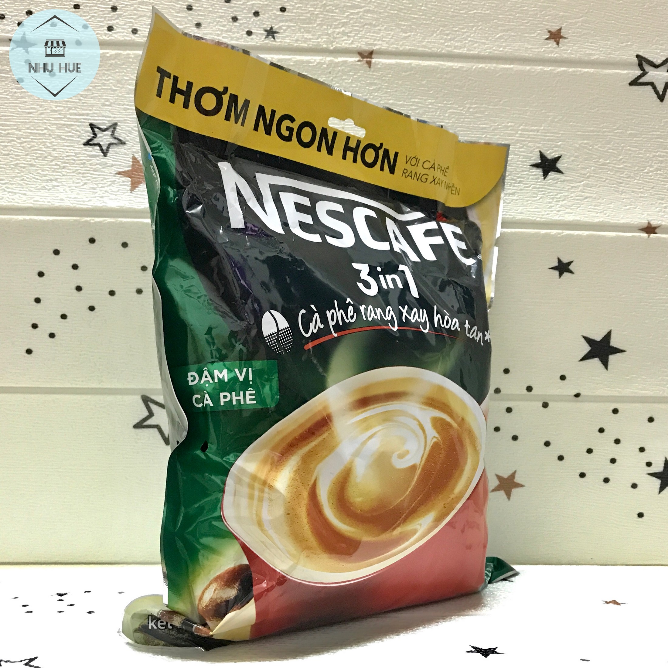 Cà phê NesCafe Đậm vị cà phê xanh 3in1 (túi 46 gói x 17g)