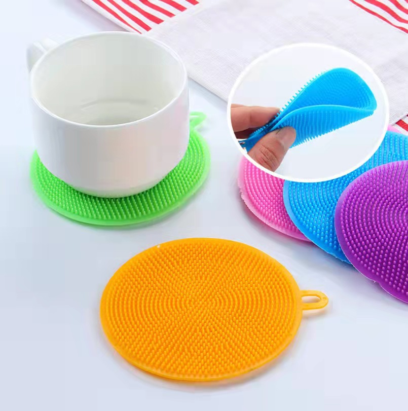 Miếng Rửa Chén Bát Silicon Siêu Sạch