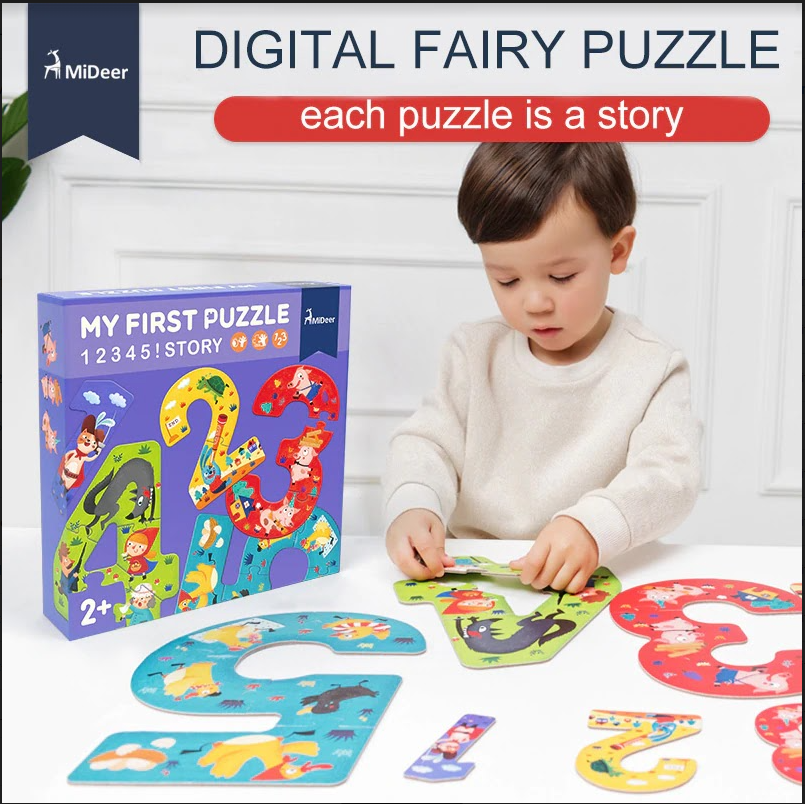[SIÊU PHẨM] Bộ xếp hình đầu đời cho bé - MY FIRST PUZZLE - MIDEER