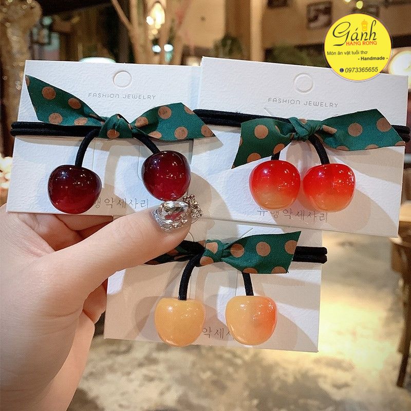 [HCM]Cột tóc quả cherry siêu CUTE