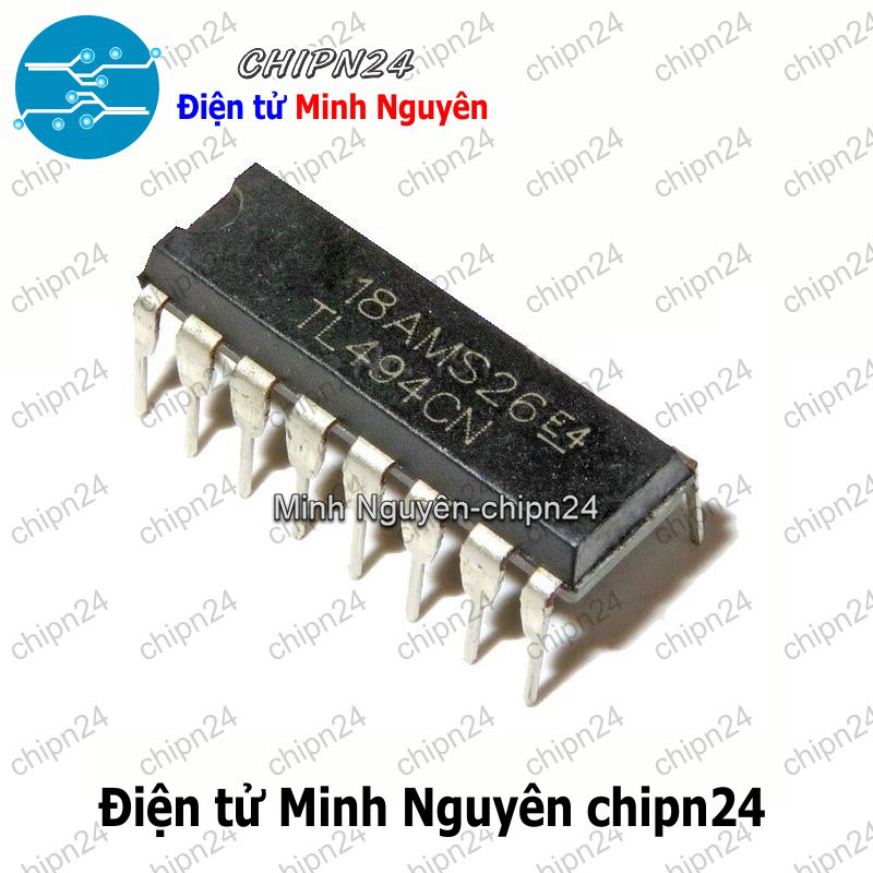 [2 con] (DIP) IC TL494 DIP-16 (TL494CN) (IC tạo dao động) - HH000362