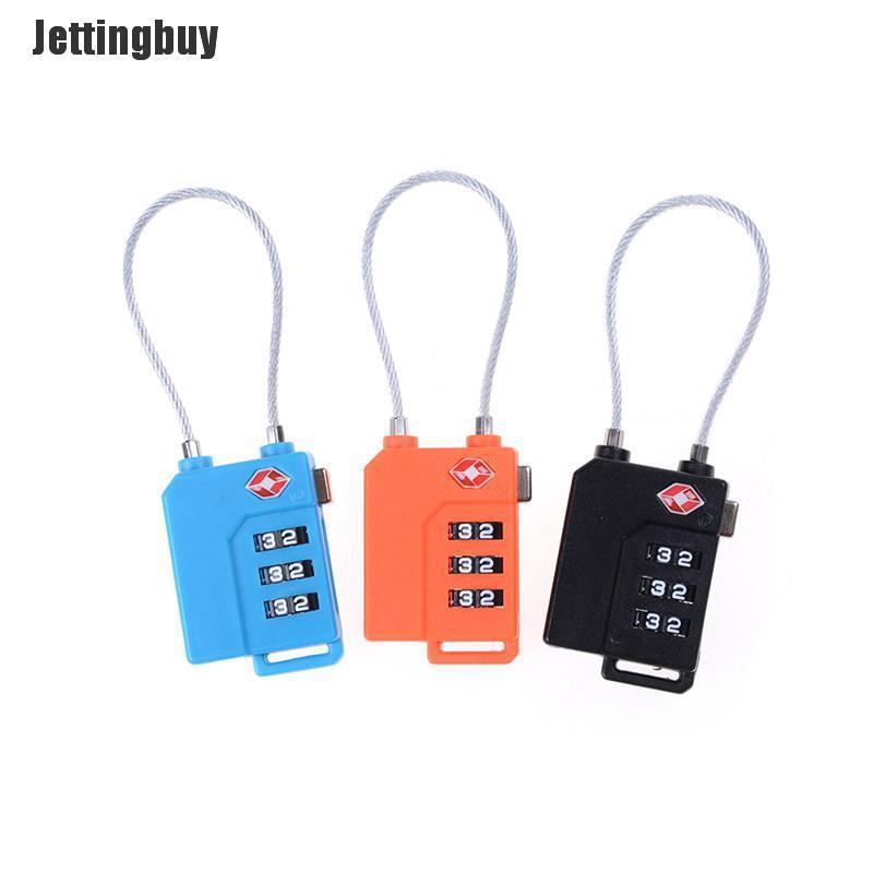 Jettingbuy TSA Resettable 3 Digit Combination Lock Travel Luggage Suitcase Code Padlock