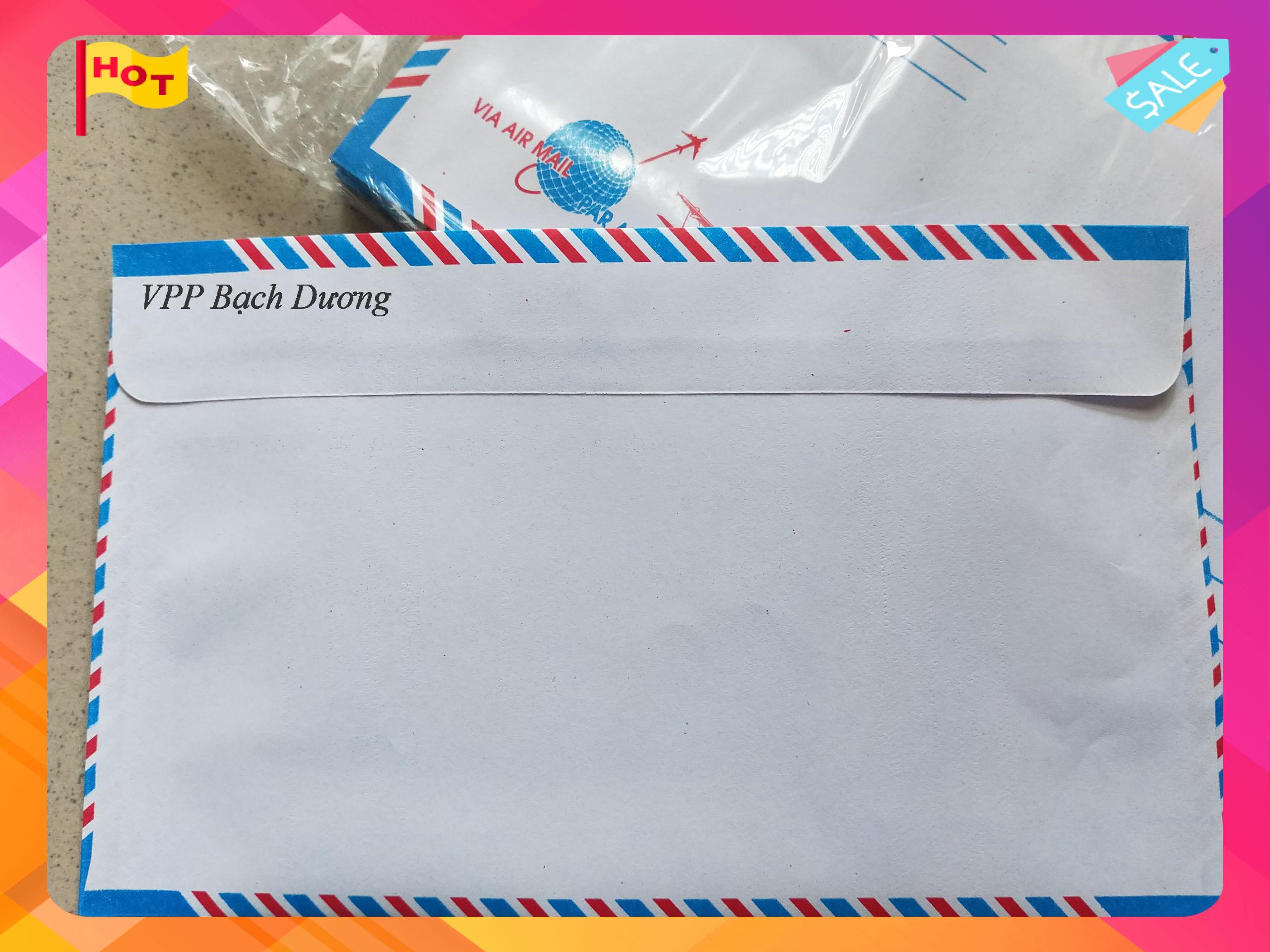 Bao thư sọc có keo - 25 cái/xấp - 11cm x 18cm