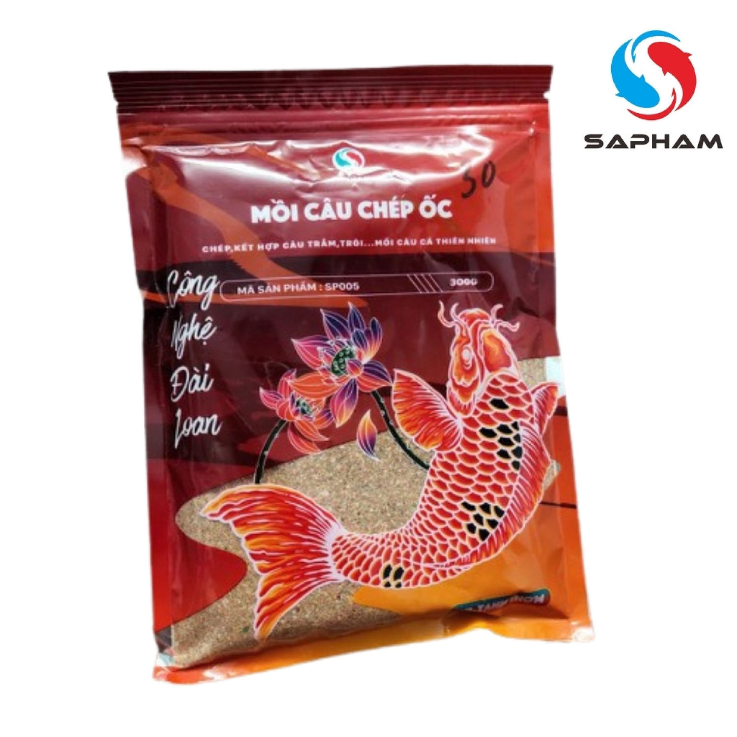 Mồi câu cá chép ốc Sa Phạm 300gr | Mồi dụ cá chép siêu nhạy