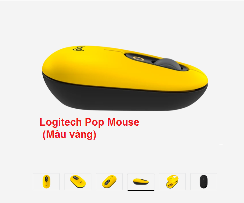 Chuột Không dây Bluetooth Logitech Pop Mouse Chính Hãng