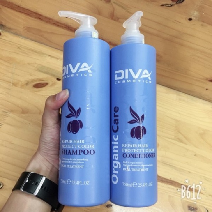 CẶP DẦU GỘI DIVA XANH