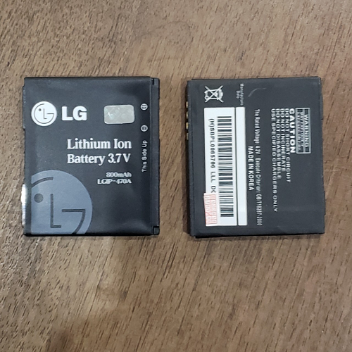 Pin LG LGIP-470A / KF750 / GD330 / LX570 / VX8610 / KG70 / KU970 / KE970 / KF600