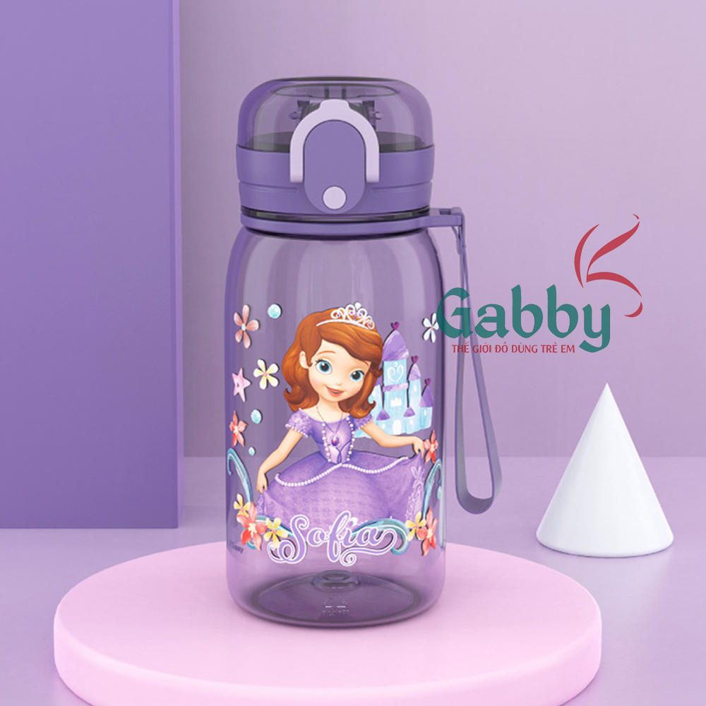 BÌNH NƯỚC DISNEY 450ML (SOFIA/ CAPTAIN AMERICA/ MICKEY/ MINNIE/ SPIDER MAN) - GABBY STORE