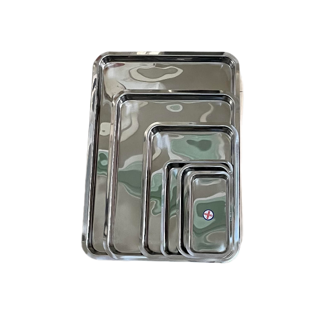 Mâm chữ nhật inox các cỡ
