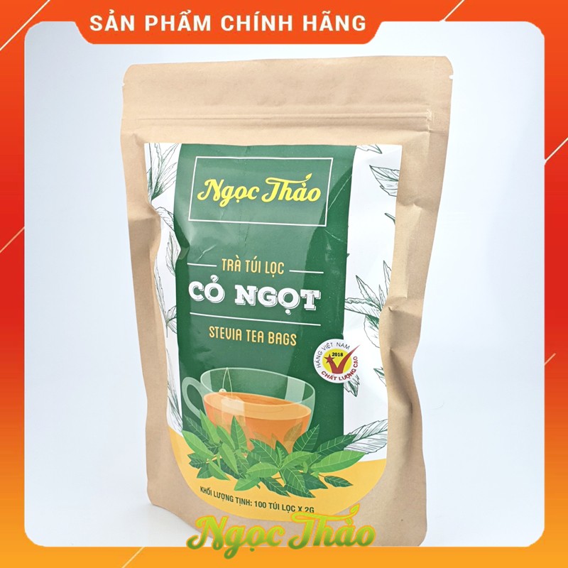 Gói Trà Cỏ Ngọt Ngọc Thảo 100 Túi Lọc