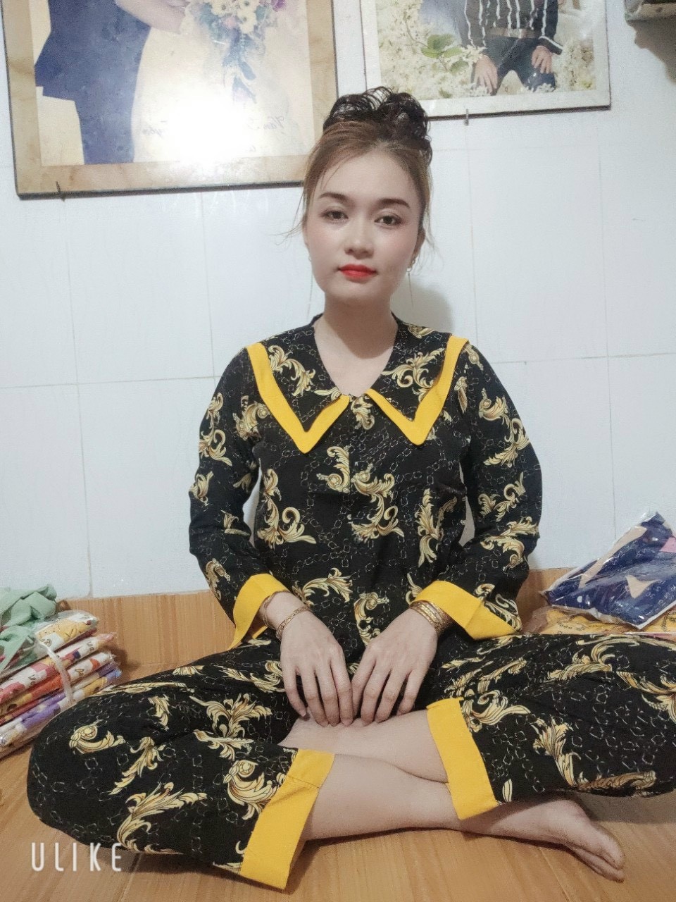 Đồ Bộ Nữ Tay Dài Vải Lụa Hàn Loại 1 Mềm Mát Có Túi Quần Size Dưới 60kg Mặc Nhà Siêu Sang