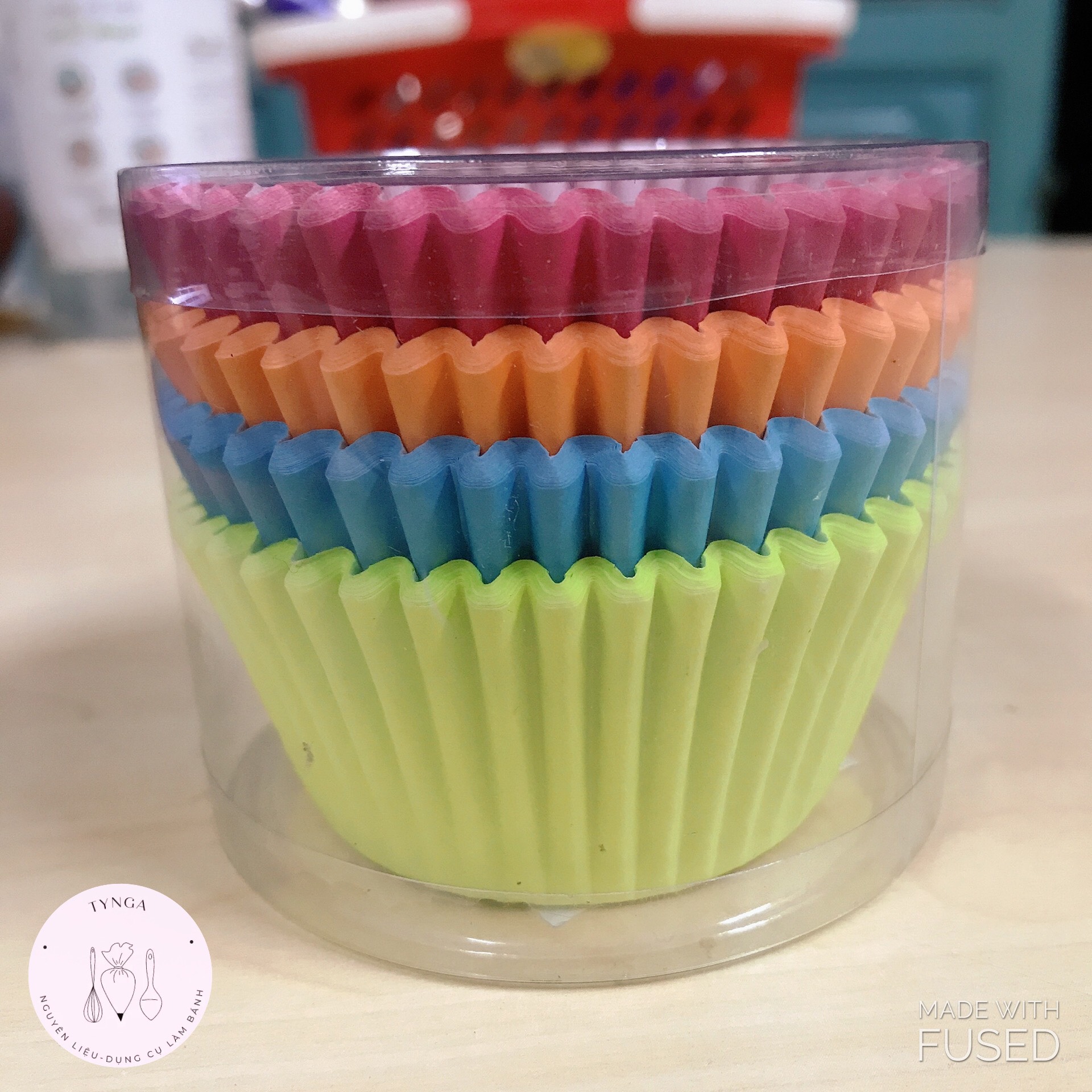 Cup Giấy Lót Nướng Bánh Cupcake/Muffin Set 100c