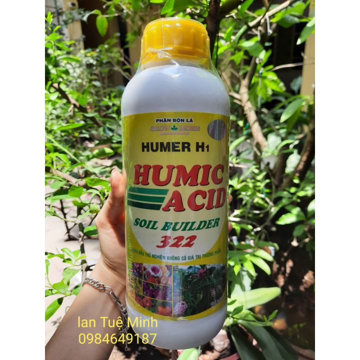 Phân bón lá HUMER H1 Humic Acid Soil Builder 322 chai 1 lít