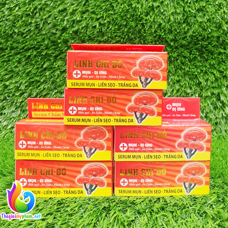 Serum Ngừa Mụn Thâm Trắng Da Linh Chi Đỏ 10ml