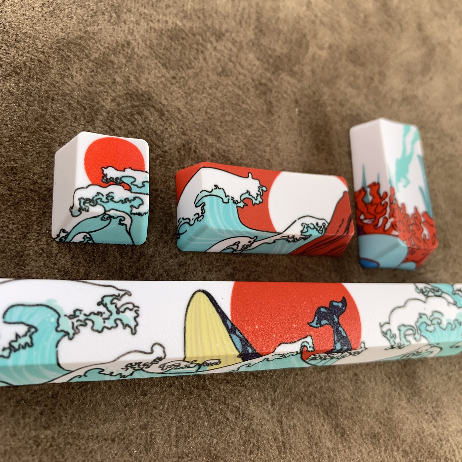 Bộ Keycap 4 Nút PBT in Dye-sub 5 mặt cực đẹp