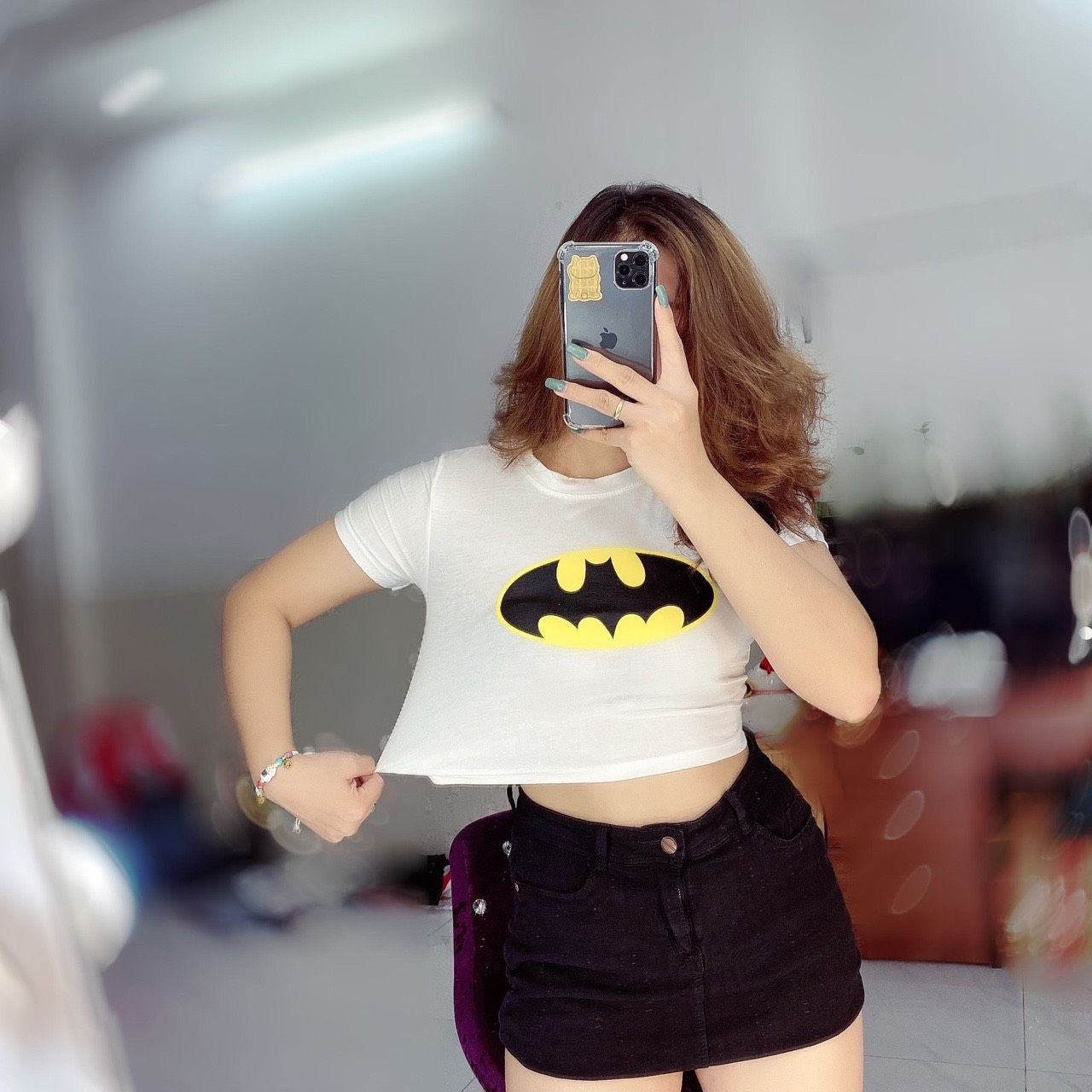Màu mới áo kiểu croptop hình cái răng
