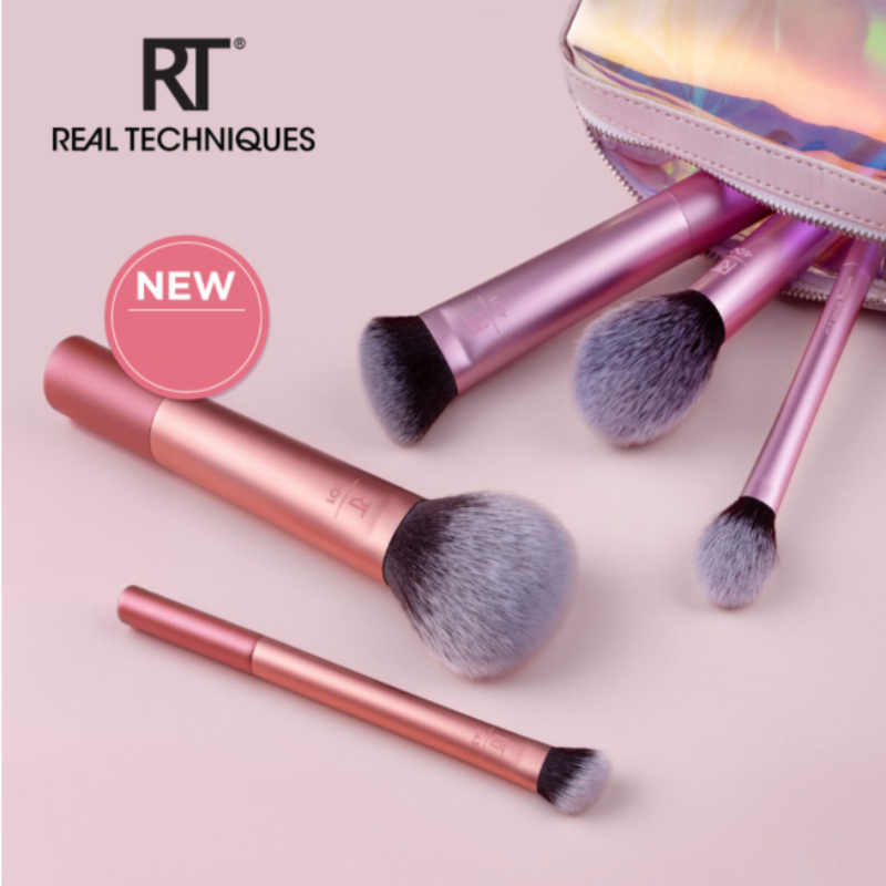 Combo 8 cây cọ RT Real Techniques Daily Eye Essential Set and RT Real Techniques Face Essentials Set Brush