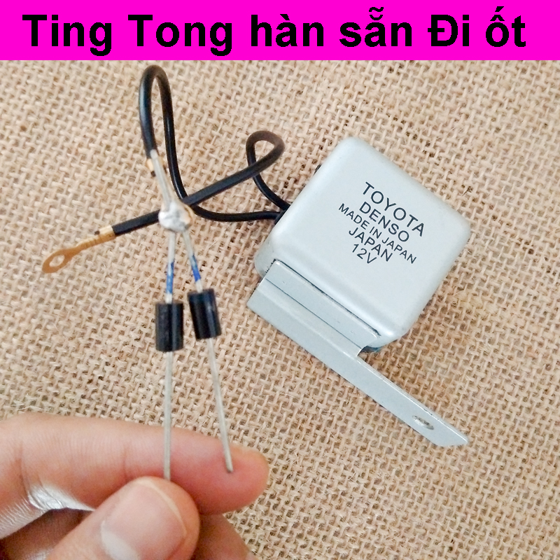 Xi nhan chớp kêu Ting Tong Toyota Denso cho xe Máy và xe hơi