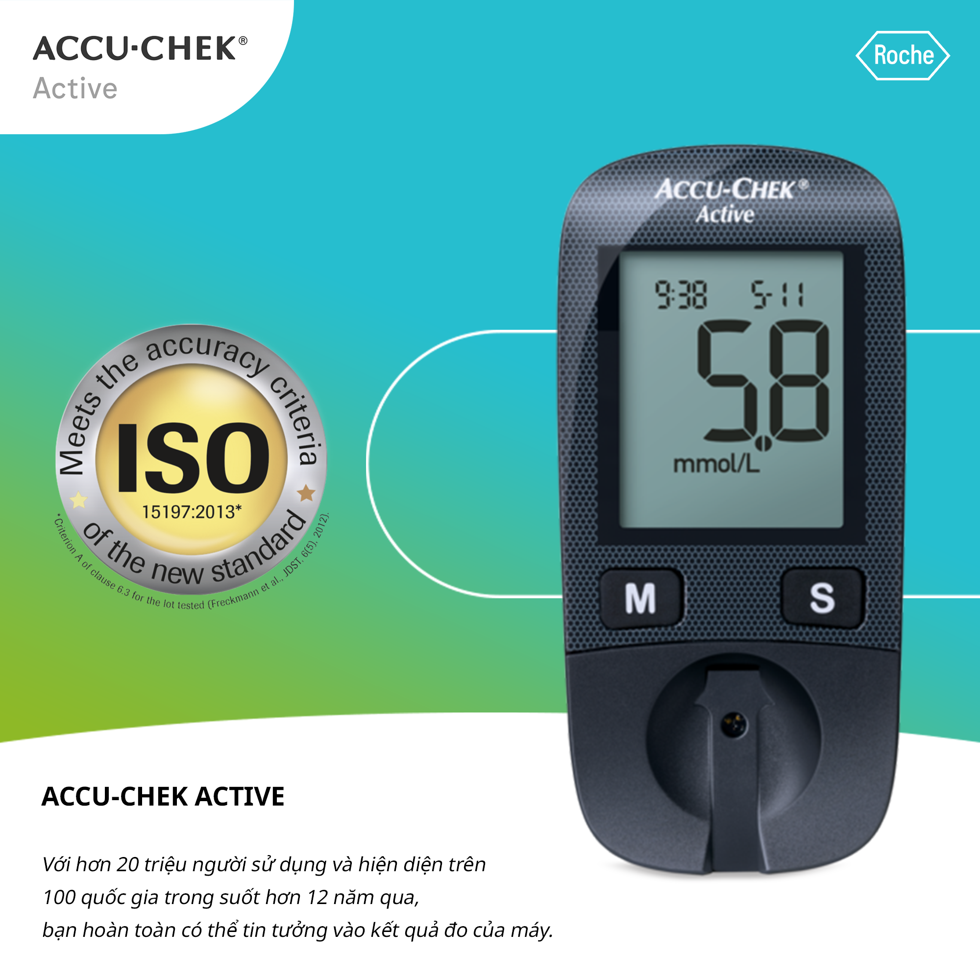 Máy Đo Đường Huyết ACCU-CHEK® Active Dùng Cho Cá Nhân