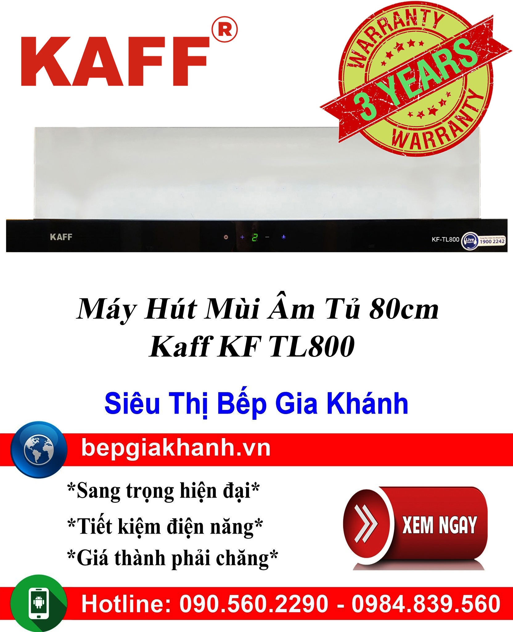 [HCM]Máy hút mùi âm tủ 80cm Kaff KF TL800 máy hút mùi nhà bếp máy hút mùi bếp máy hút mùi kính cong máy hút mùi canzy máy hút mùi mini máy hút mùi âm trần máy hút mùi electrolux may hut mui nha bep may hut mui